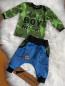 Preview: 2-teiliges Set aus Langarm-Shirt und Pumphose "Coolest Boy" Gr. 68