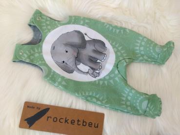 Strampler mit Fuß "Elefant" Gr. 50