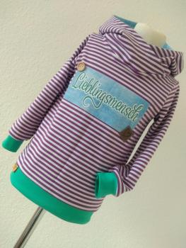 Jersey Hoodie "Lieblingsmensch" Gr. 104