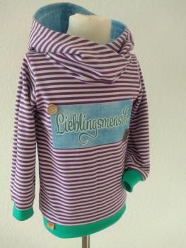 Jersey Hoodie "Lieblingsmensch" Gr. 104