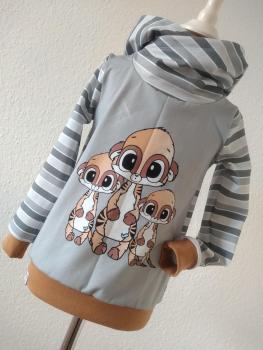 Jersey Hoodie "Erdmännchen" Gr. 110