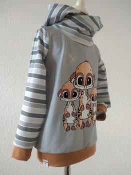 Jersey Hoodie "Erdmännchen" Gr. 110