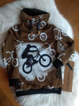 Jersey Hoodie "Fahrrad" Gr. 128