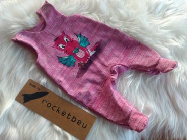 Strampler mit Fuß "Drache" Gr. 50