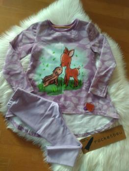 2-teiliges Set aus Issy Tunika und Leggings "Rehliebe" Gr. 104