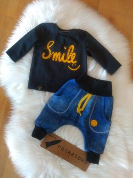2-teiliges Set aus Langarmshirt und Hose "Smile" Gr. 62