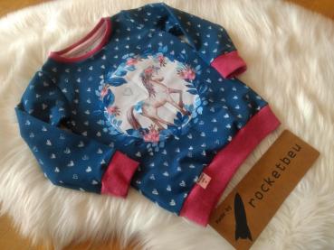 Sweat Hoodie Pferdeliebe Gr. 86