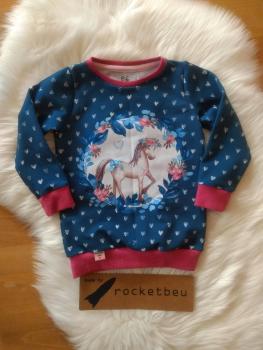 Sweat Hoodie Pferdeliebe Gr. 86