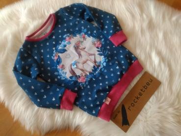 Sweat Hoodie Pferdeliebe Gr. 86