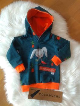 Jersey Hoodie Hase Gr. 86
