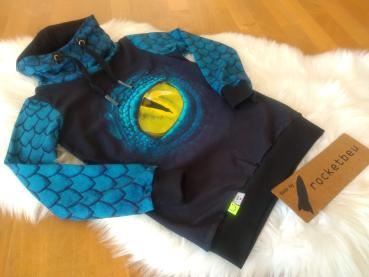 Jersey Hoodie Drachenauge Gr. 128
