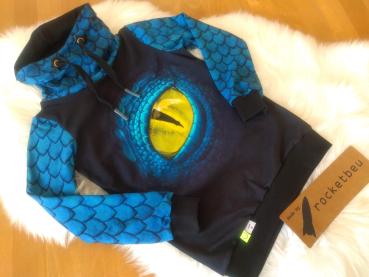 Jersey Hoodie Drachenauge Gr. 128