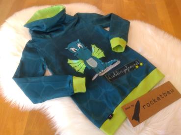 Jersey Hoodie Drache Gr. 116