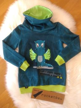 Jersey Hoodie Drache Gr. 116