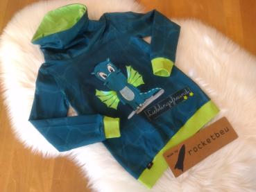 Jersey Hoodie Drache Gr. 116