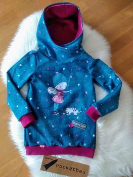 Sweat Hoodie Katzenliebe Gr. 128