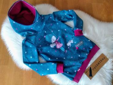 Sweat Hoodie Katzenliebe Gr. 128