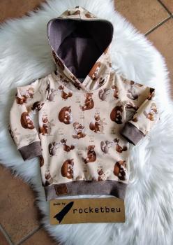 Jersey Hoodie "Ich hab dich lieb" Gr. 86