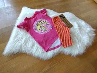 Girly-shirt und Capri-leggings Giraffe Gr. 98