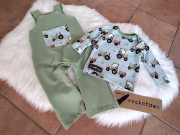 Set Latzhose und Langarmshirt Gr. 74