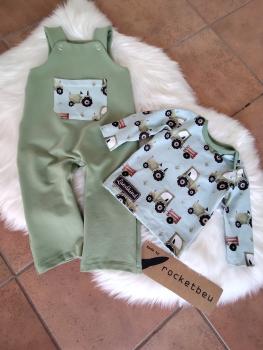 Set Latzhose und Langarmshirt Gr. 74