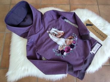 Sweat Hoodie Pferdeliebe Gr. 134