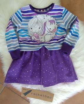 Tunika Pferdeliebe lila Gr. 116