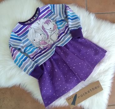 Tunika Pferdeliebe lila Gr. 116