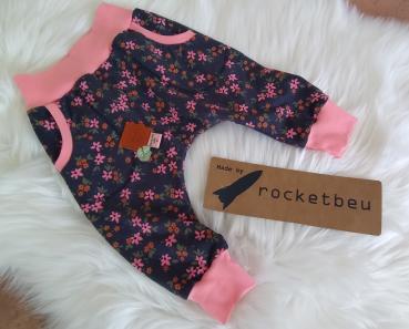 Pumphose Blumen Gr. 80