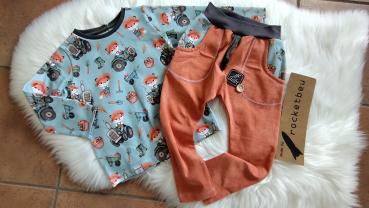 Set Langarm Shirt und Pumphose Traktor Gr. 98