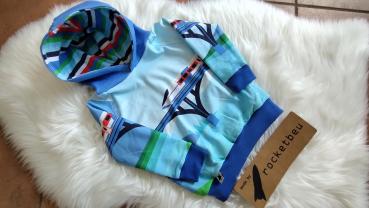 Sweat-Hoodie Eisenbahn Gr. 98