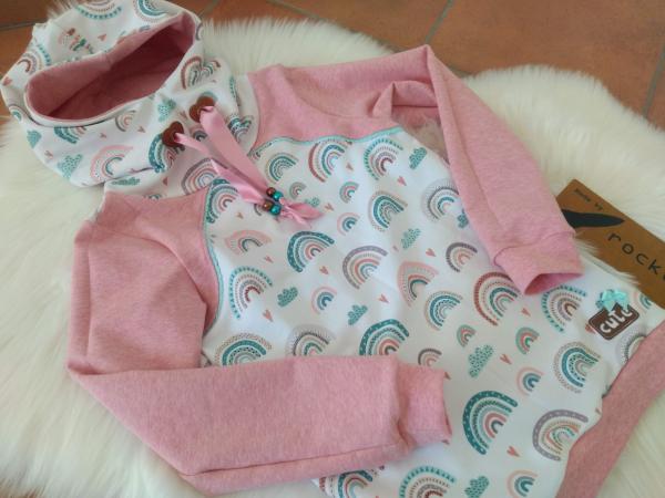 Sweat Hoodie Regenbogen Gr. 134