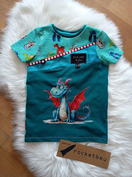 T-Shirt Drache Gr. 122