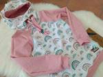 Sweat Hoodie Regenbogen Gr. 134