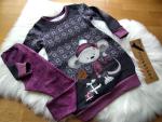 2- teiliges Set aus Ballontunika und Leggings "Wintermaus" Gr. 98