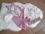 Set Latzhose Langarmshirt Hase Gr. 74