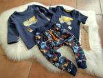 Set Langarmshirt, T-Shirt und Pumphose Gr. 80