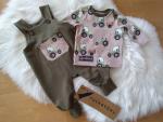 Set Latzhose und Langarmshirt Traktor Gr. 62
